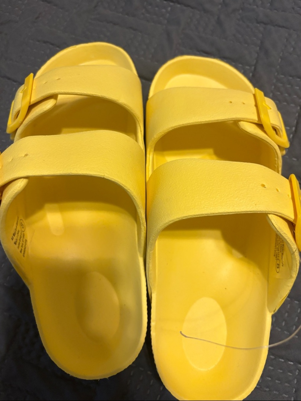 Old Navy Bright Yellow Kids Slide Sandals